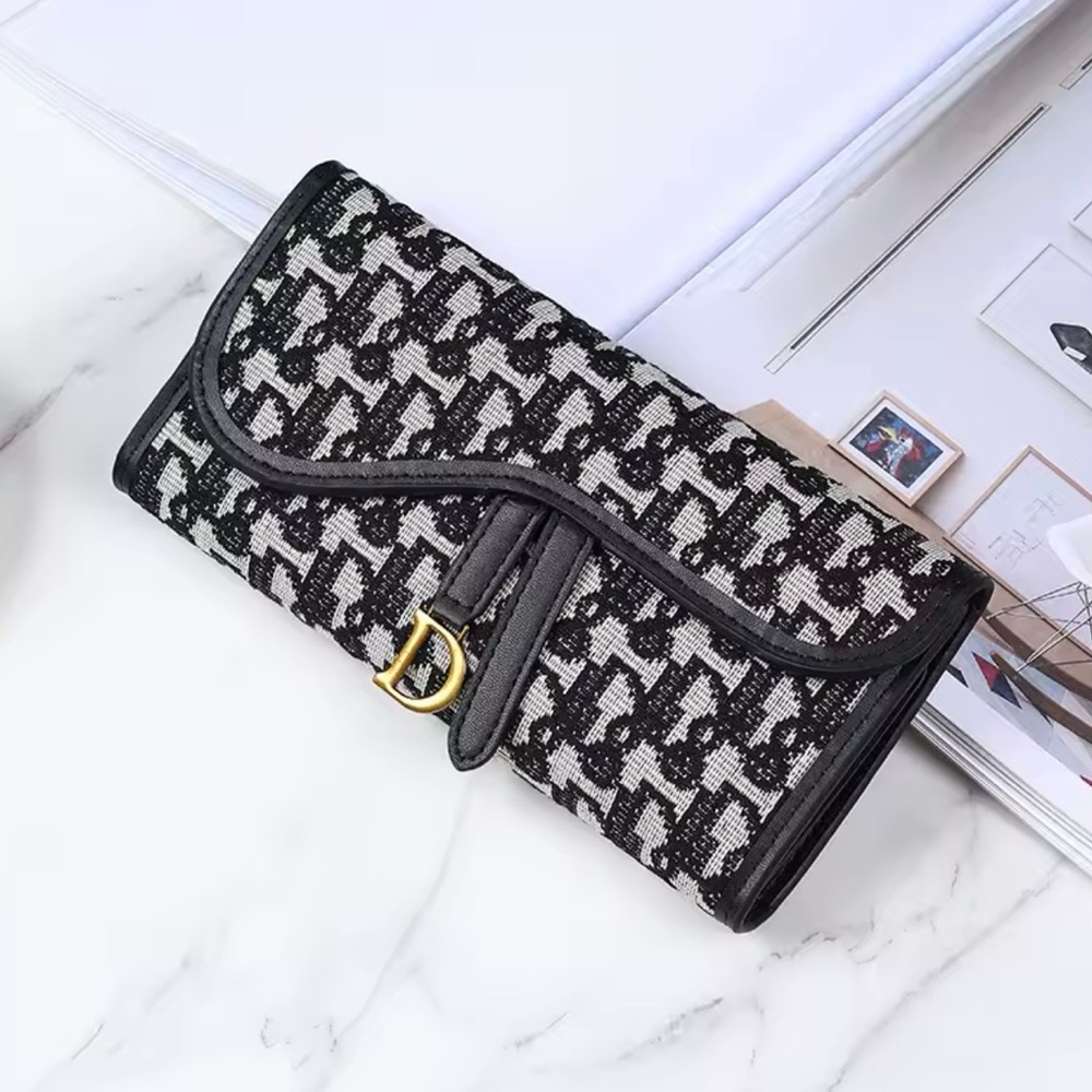 Black and White Designer Women's Clutch inspired luxury wallet